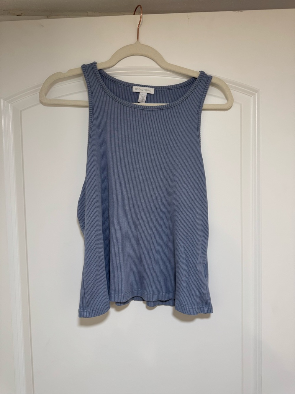 Beyond Yoga Ribbed Blue Tank Top - Women